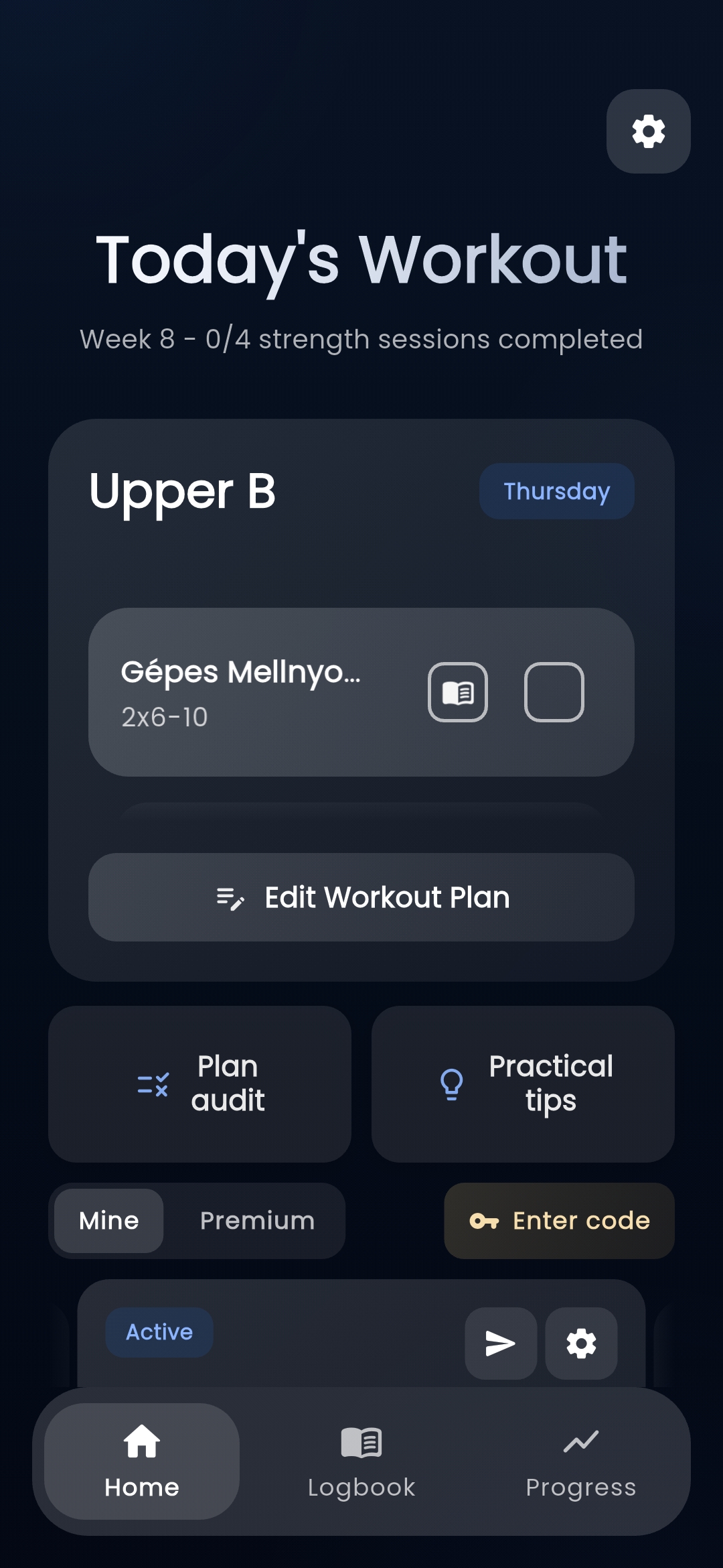 NORO app screen 1